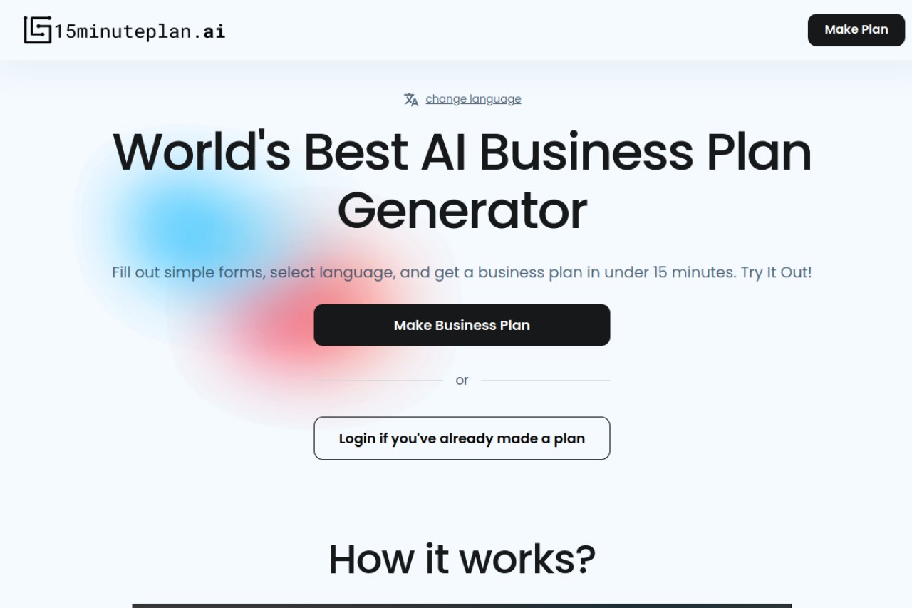 15minuteplan.ai官网截图
