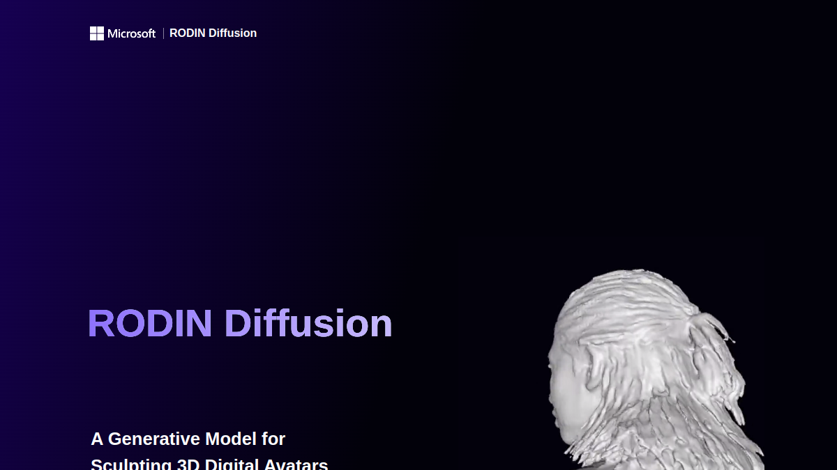RODIN Diffusion官网截图