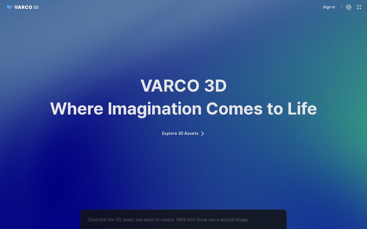 VARCO 3D官网截图