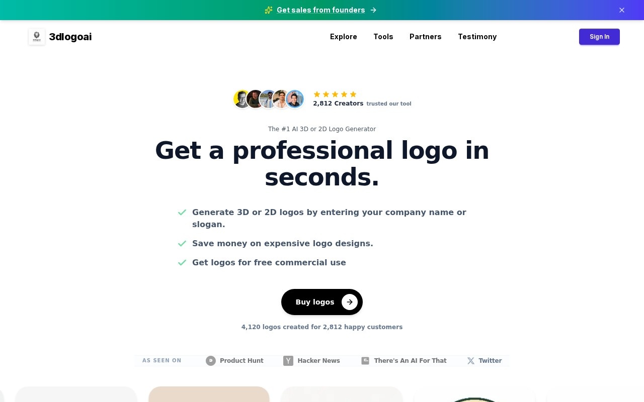3DLogo AI官网截图