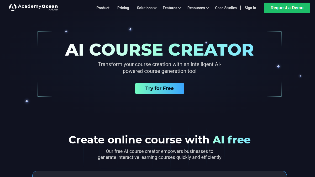 AI Course Creator官网截图