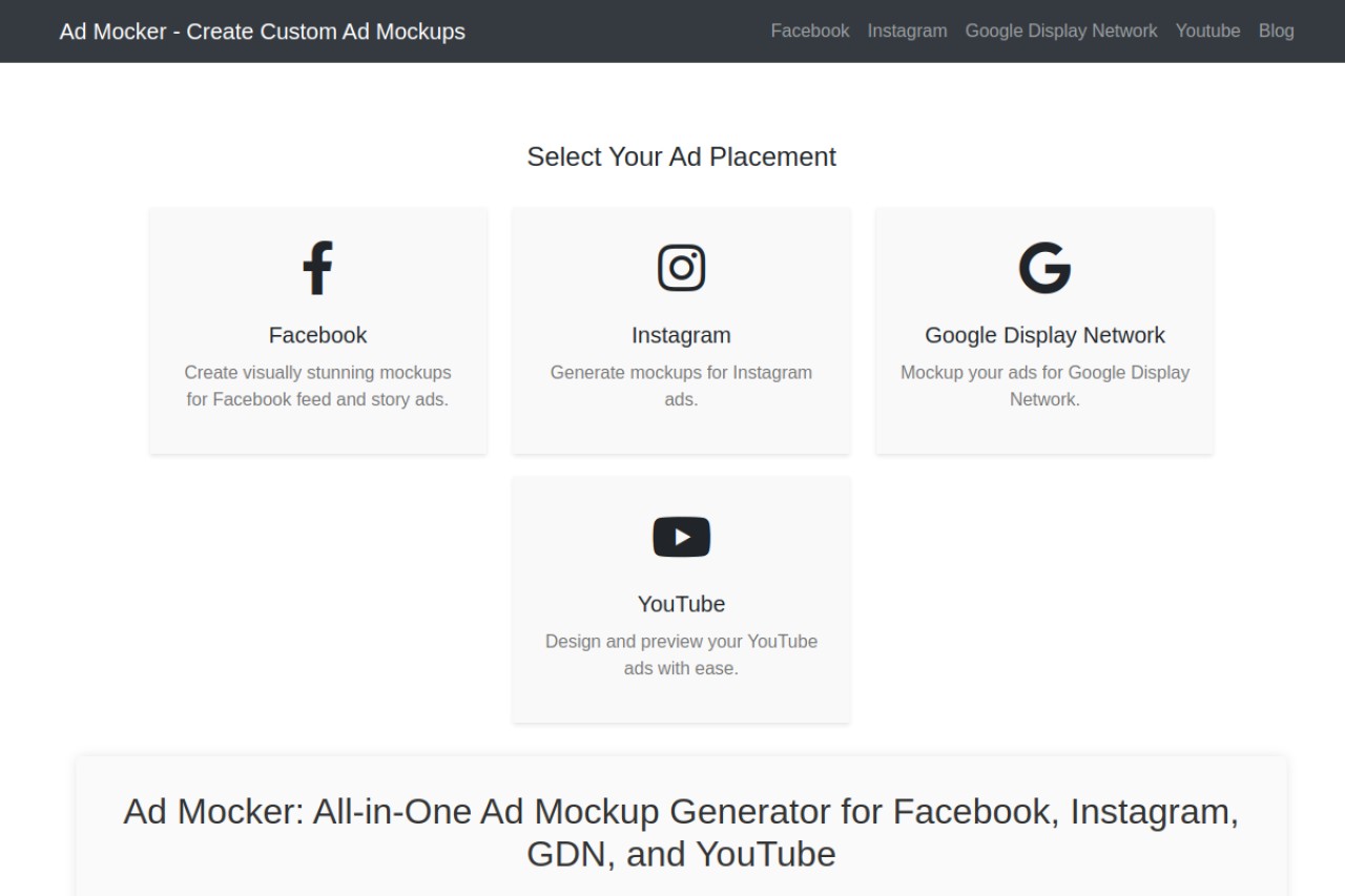Ad Mocker官网截图