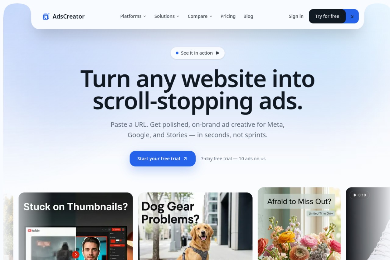 AdsCreator.com官网截图