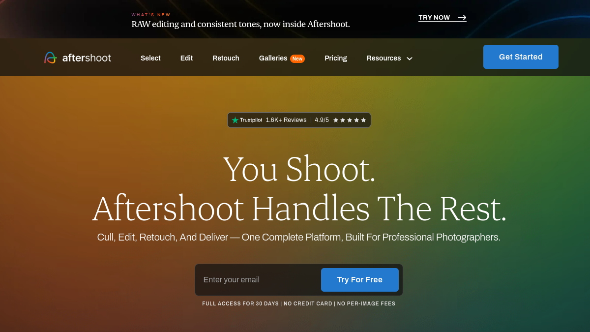 AfterShoot官网截图