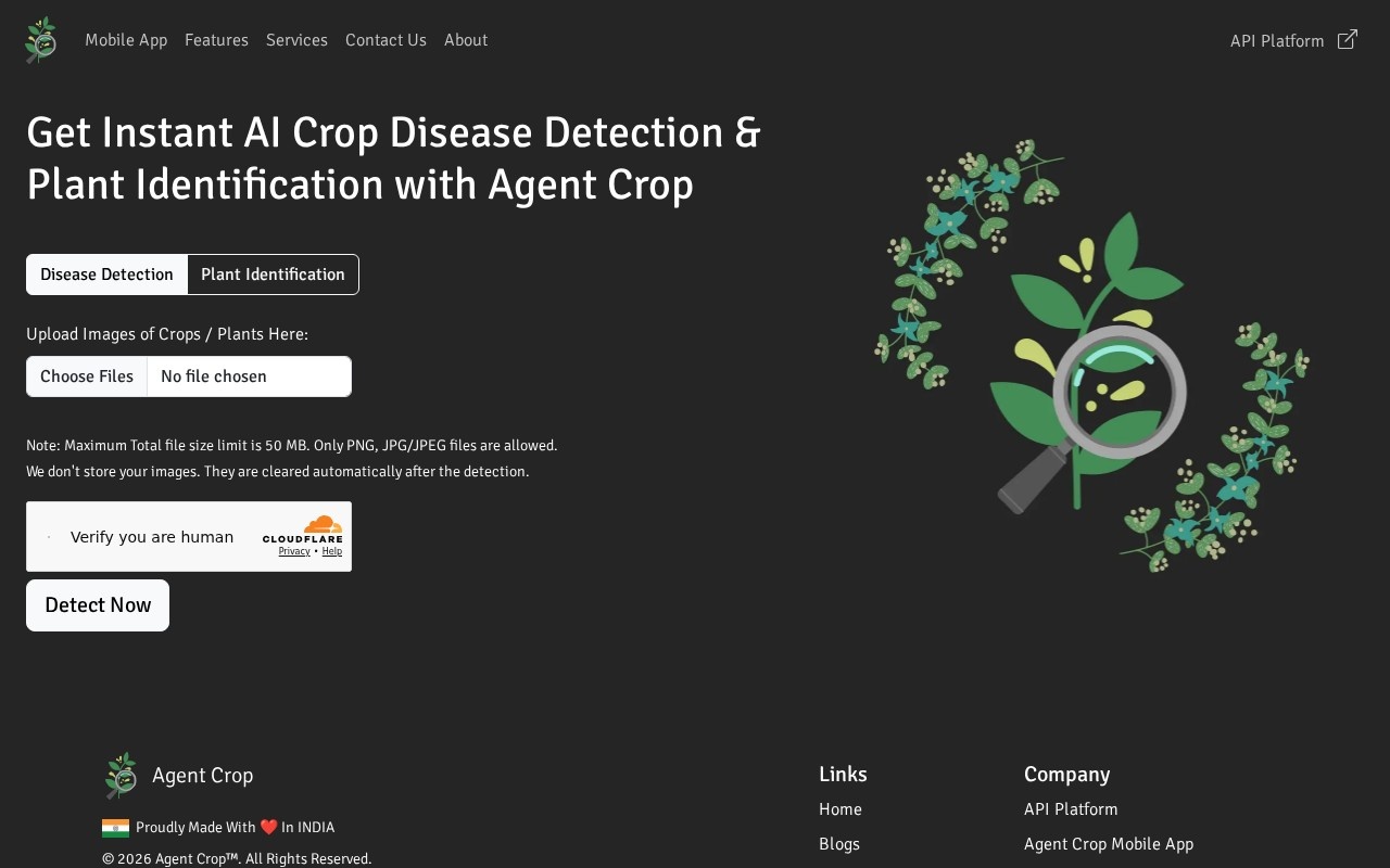 Agent Crop官网截图