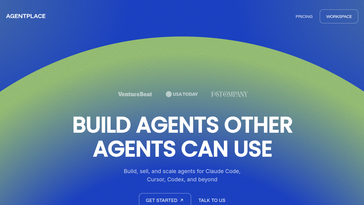 Agentplace官网截图