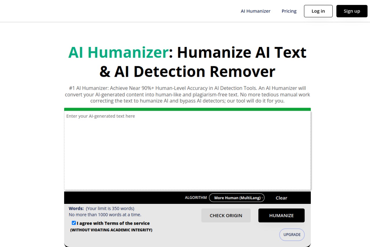 AI-Humanizer.com官网截图