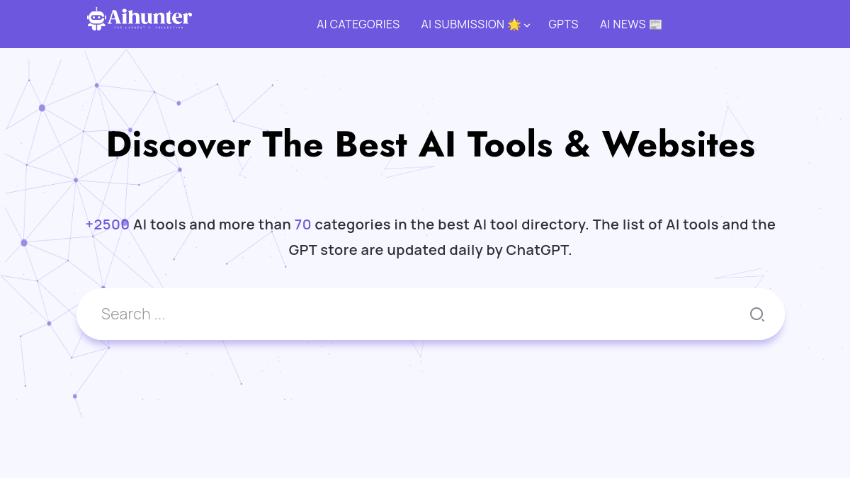 AI-Hunter.io官网截图