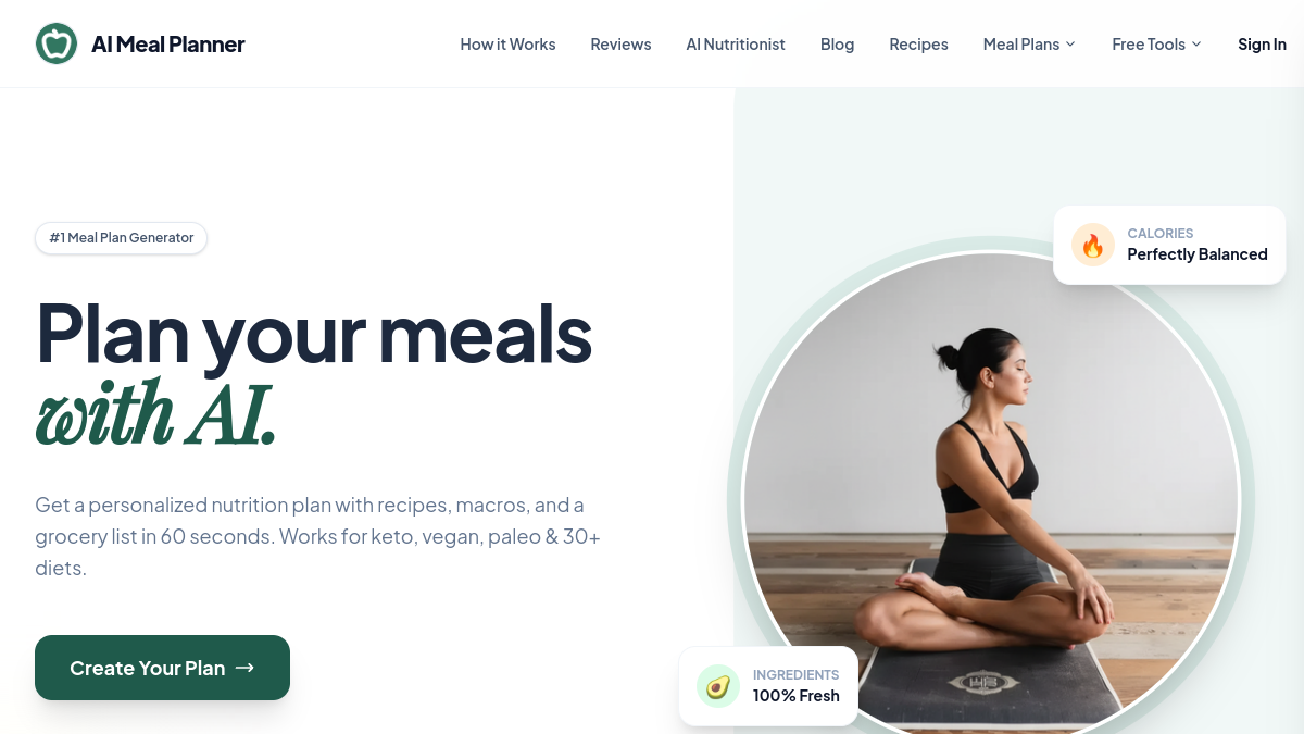 AI Meal Planner官网截图