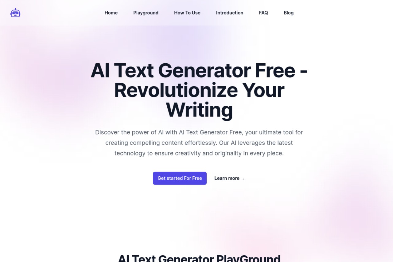 AI Text Generator Free官网截图