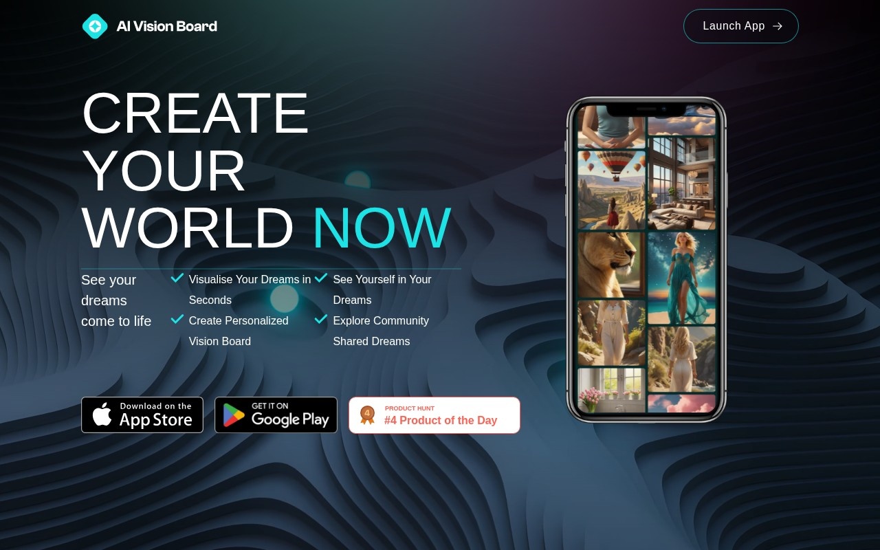 AI VisionBoard官网截图