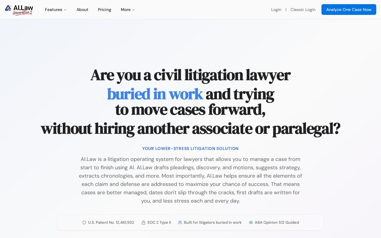 AI.Law官网截图