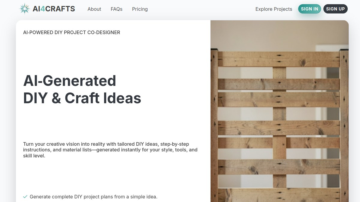 ai4crafts官网截图
