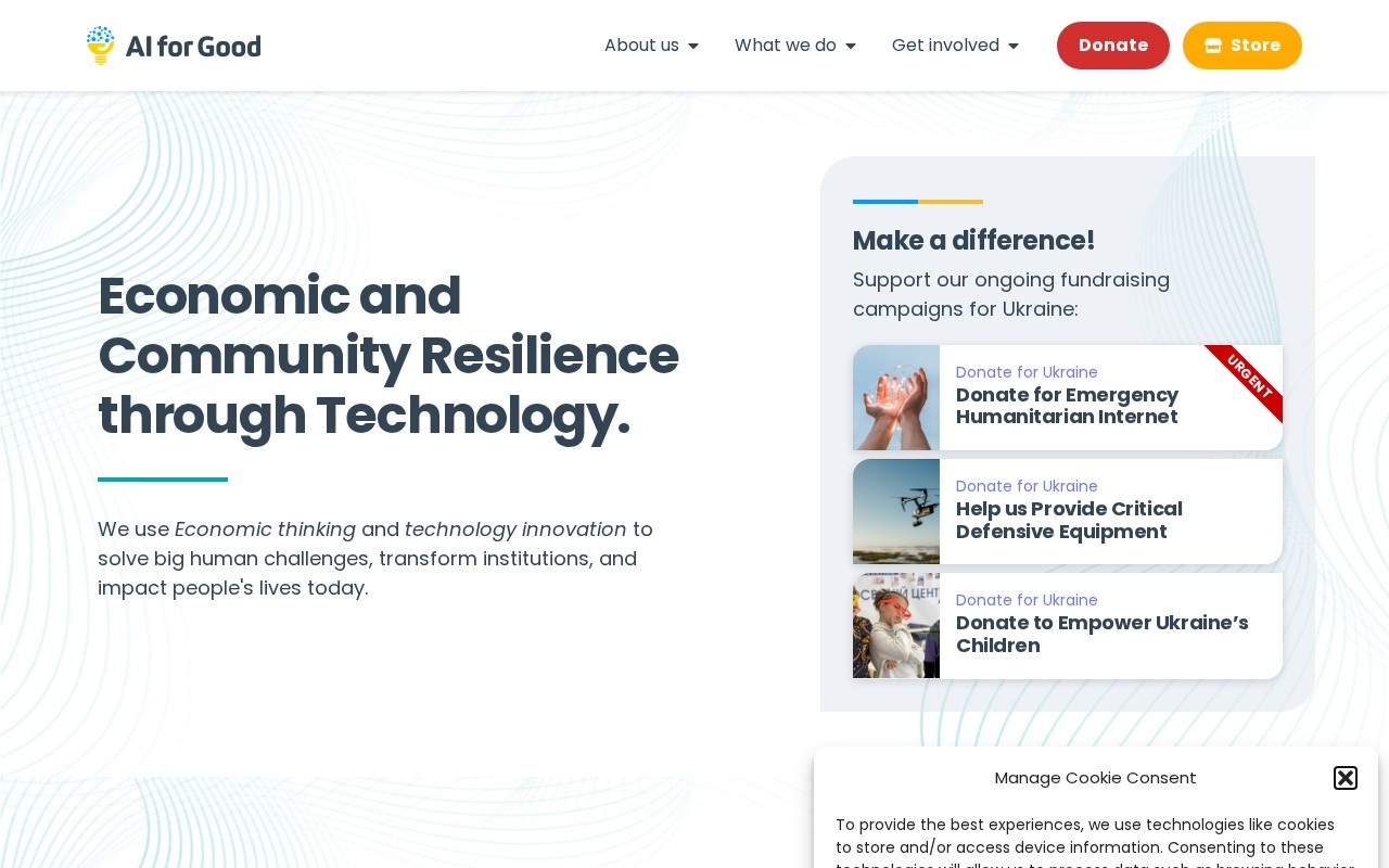 AI for Good Foundation官网截图