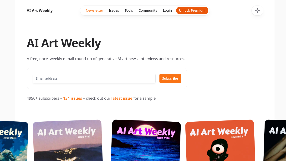 AI Art Weekly官网截图
