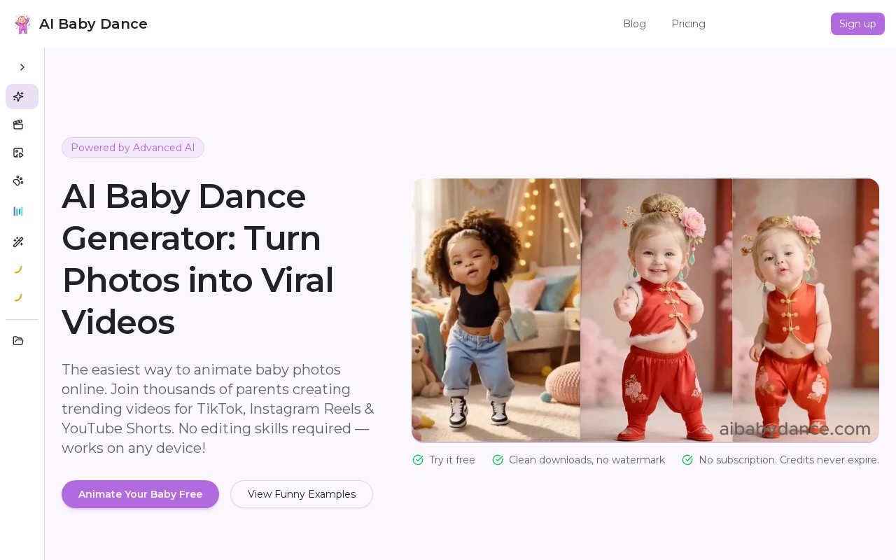 AI Baby Dance官网截图