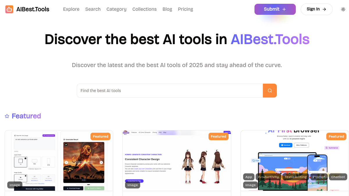 AIBest.Tools官网截图