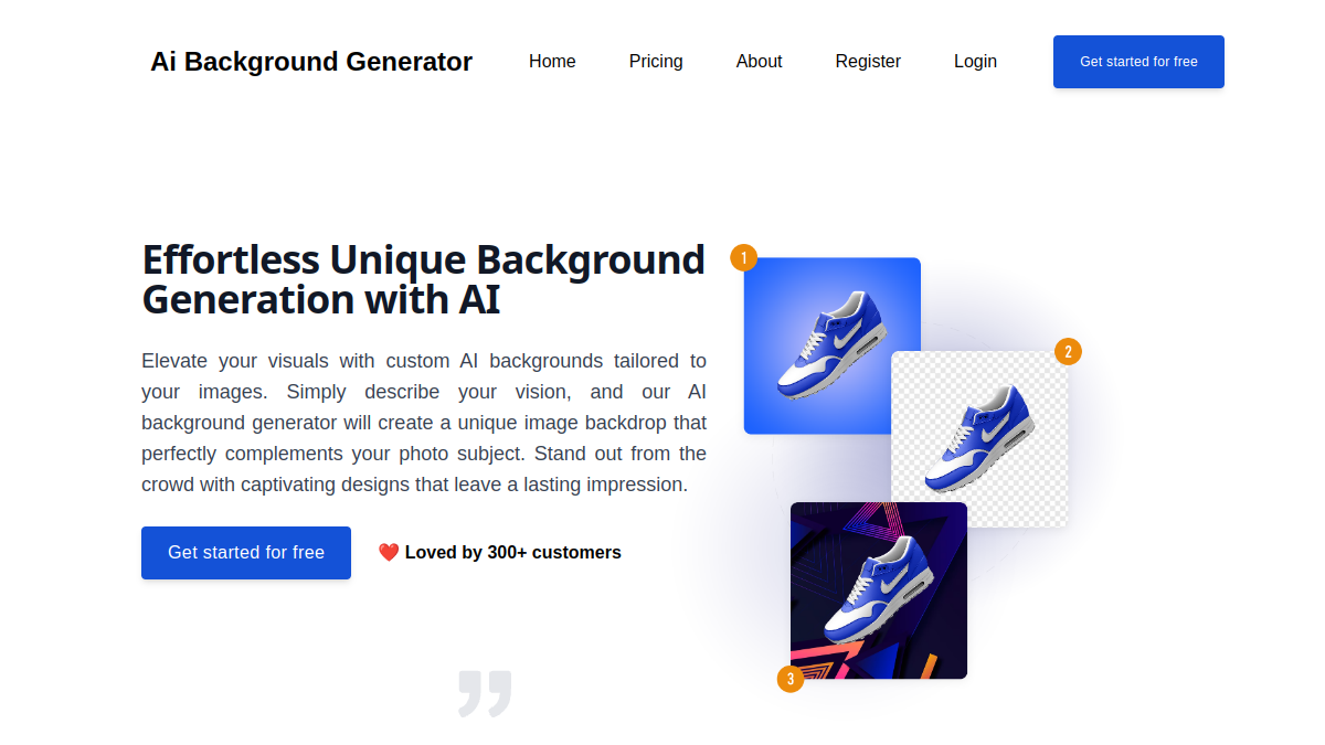 Ai Background Removal and Generation官网截图