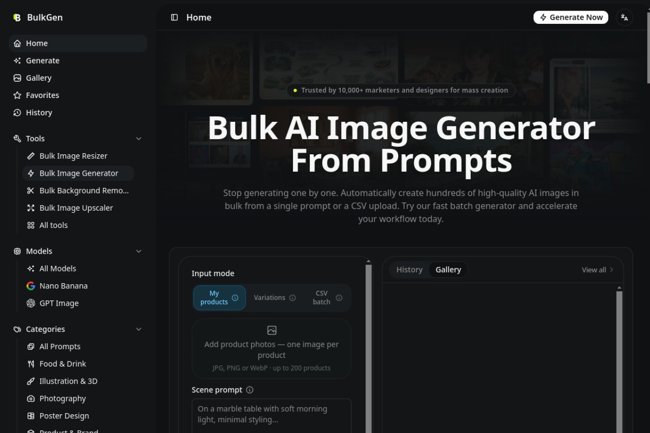 Bulk Image Generator官网截图