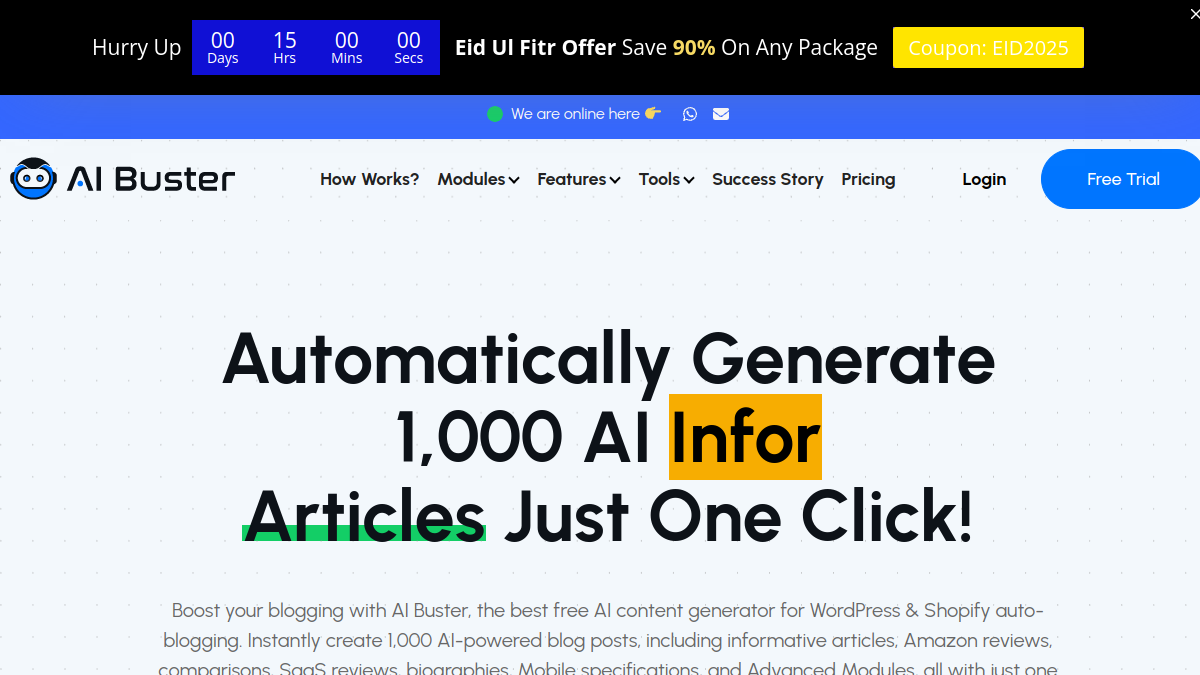 Ai Buster官网截图