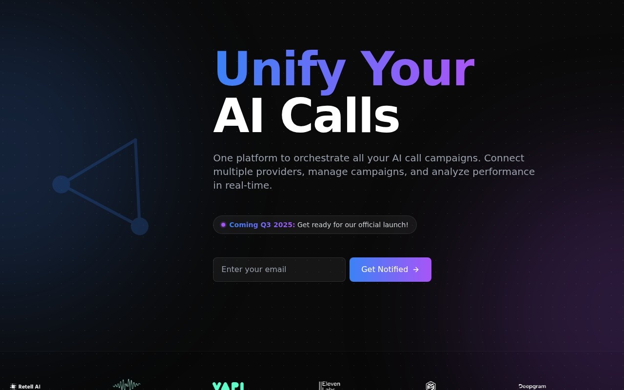 AI Call Campaigns官网截图