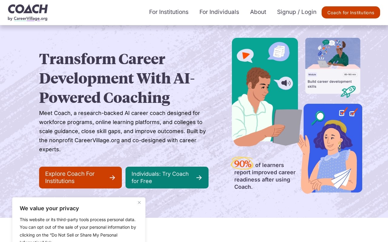 COACH: AI-powered Career Coach官网截图