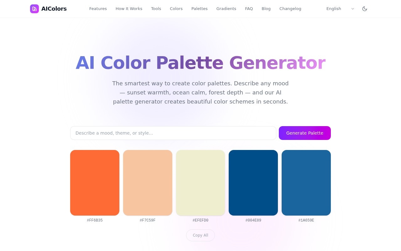 Ai Colors官网截图