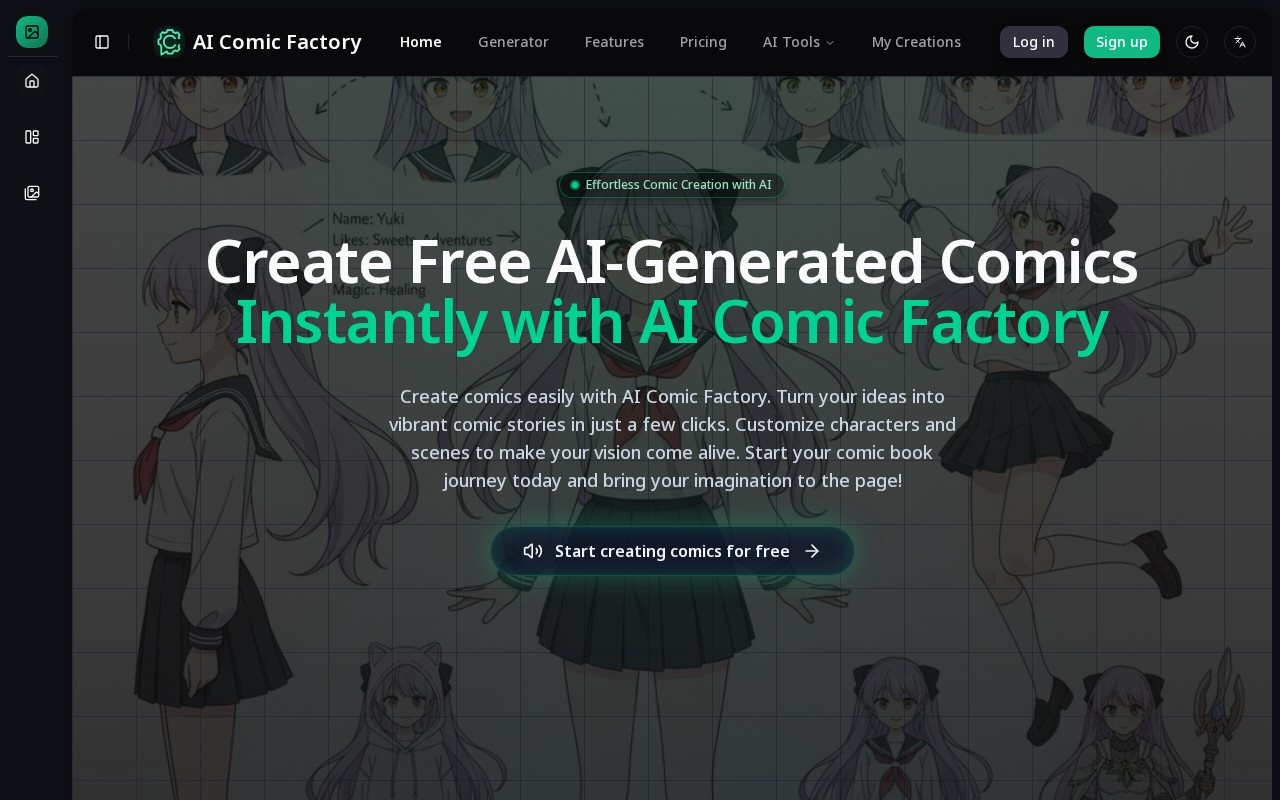 AI Comic Factory官网截图