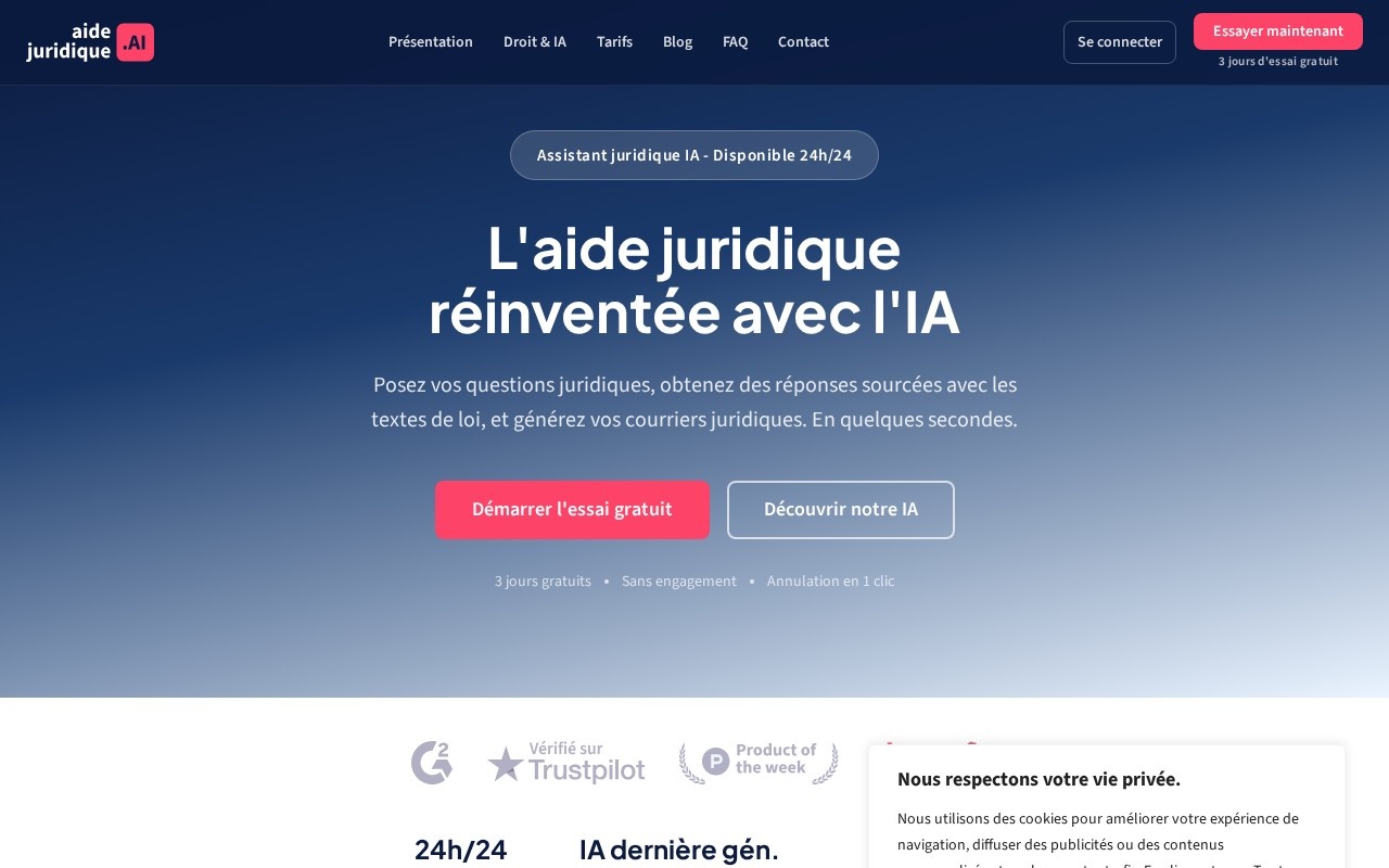 Aidejuridique.ai官网截图