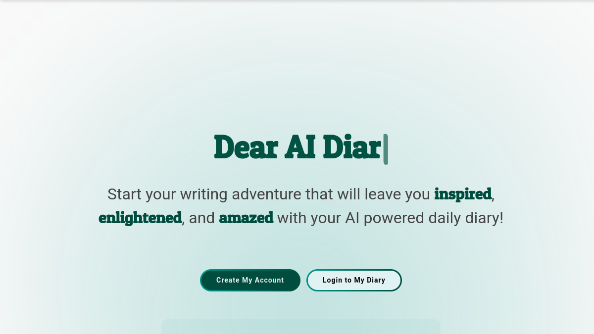 AI Diary官网截图