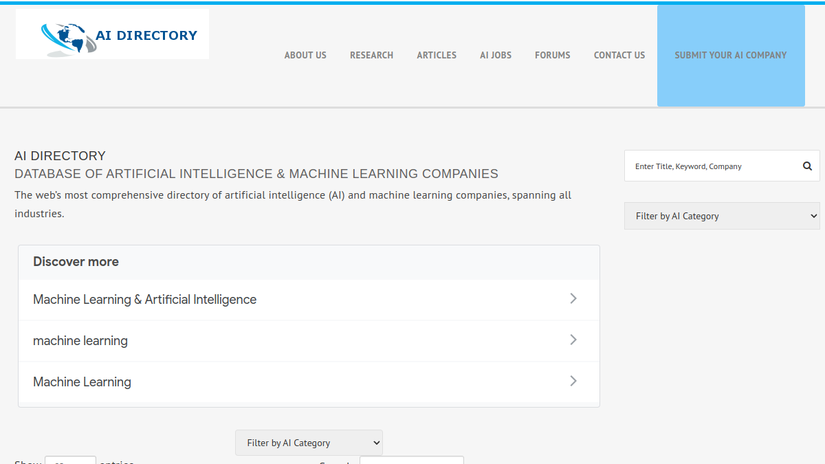 AI Directory官网截图
