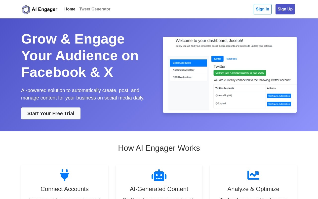 AI Engager官网截图