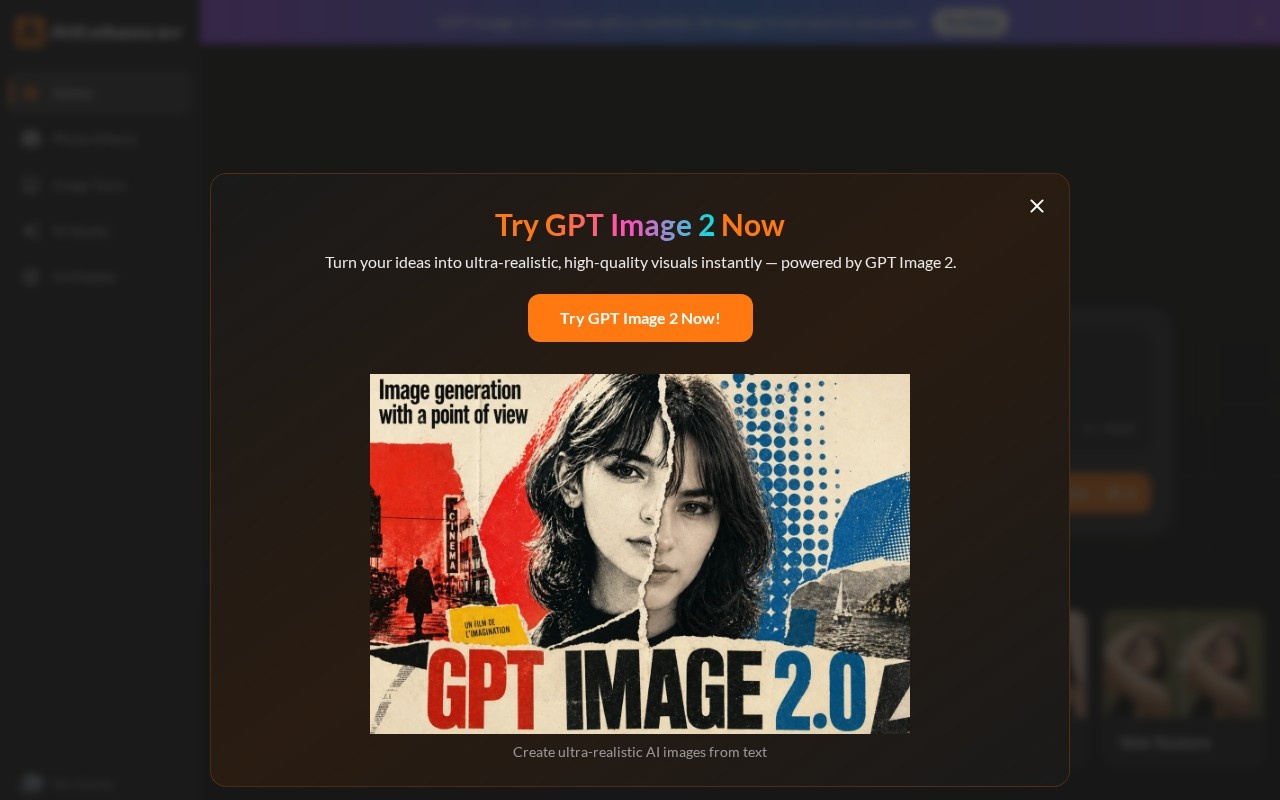 AIEnhancer - Free AI Photo Enhancer官网截图