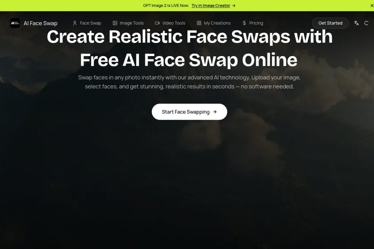 AI Face Swap官网截图