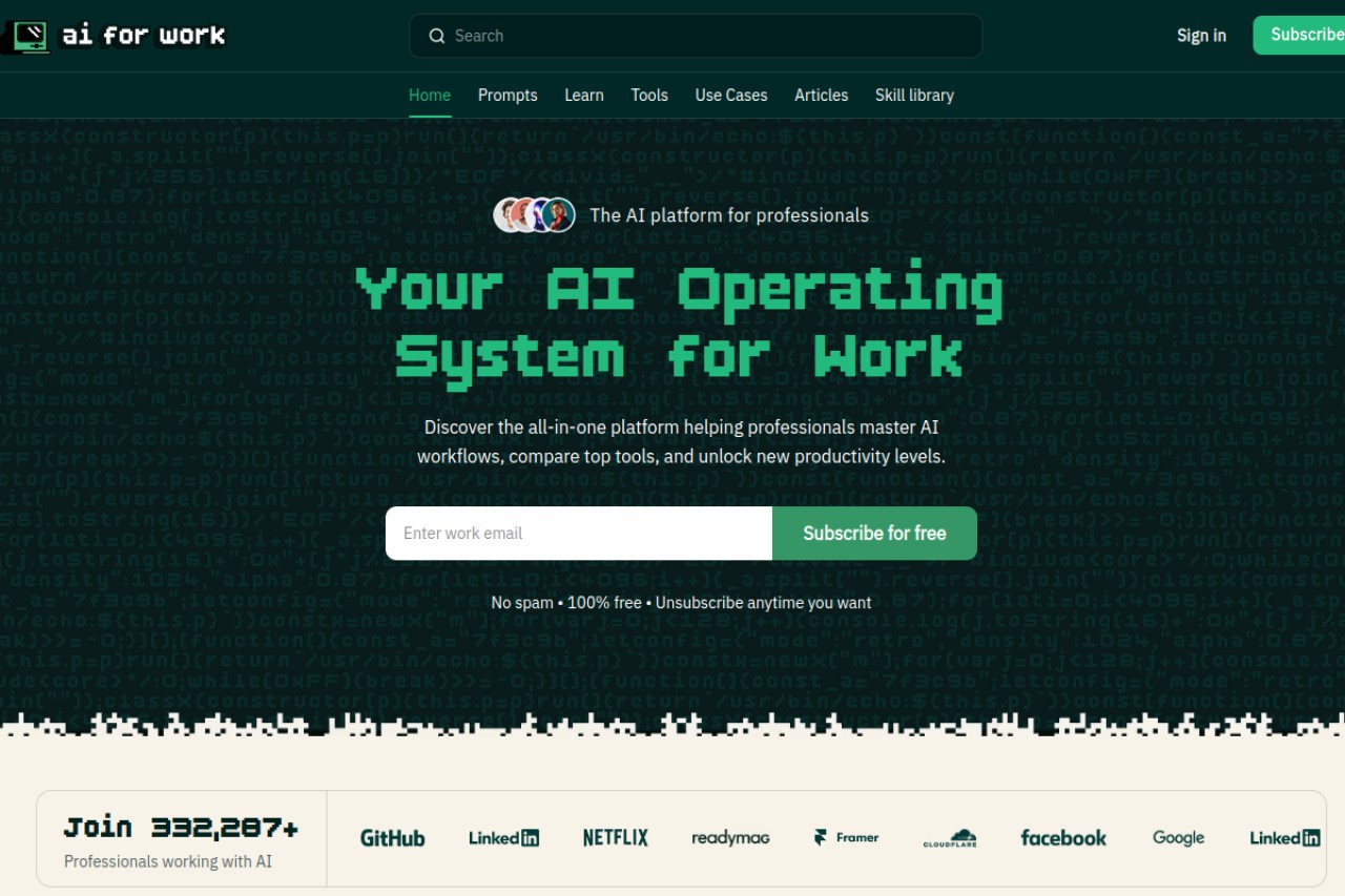 AIforWork.co官网截图