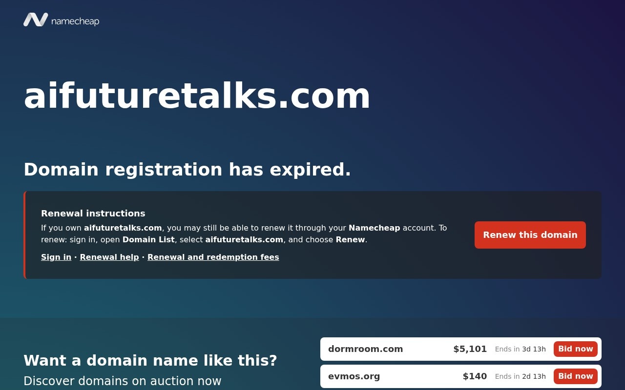 AI Future Talks官网截图