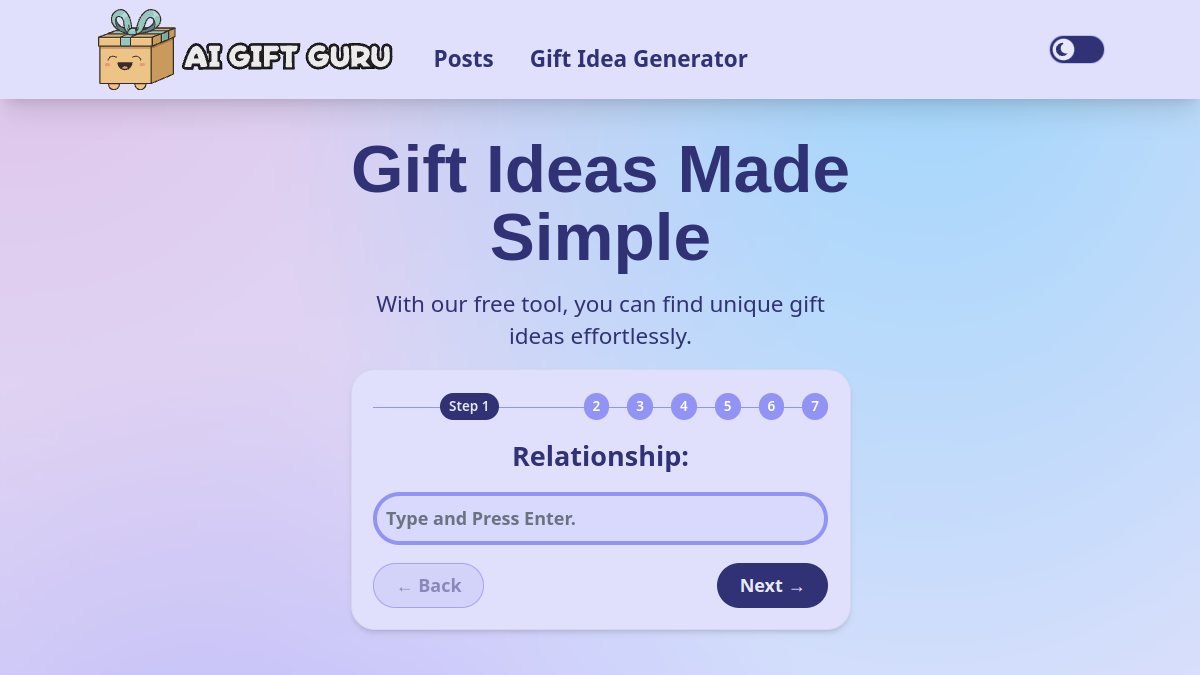 AI Gift Guru官网截图