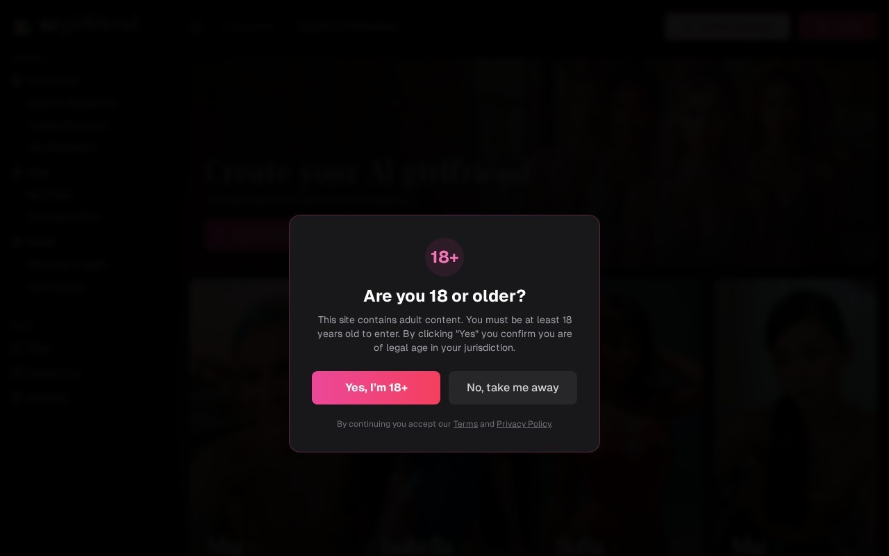 AI Girlfriend官网截图