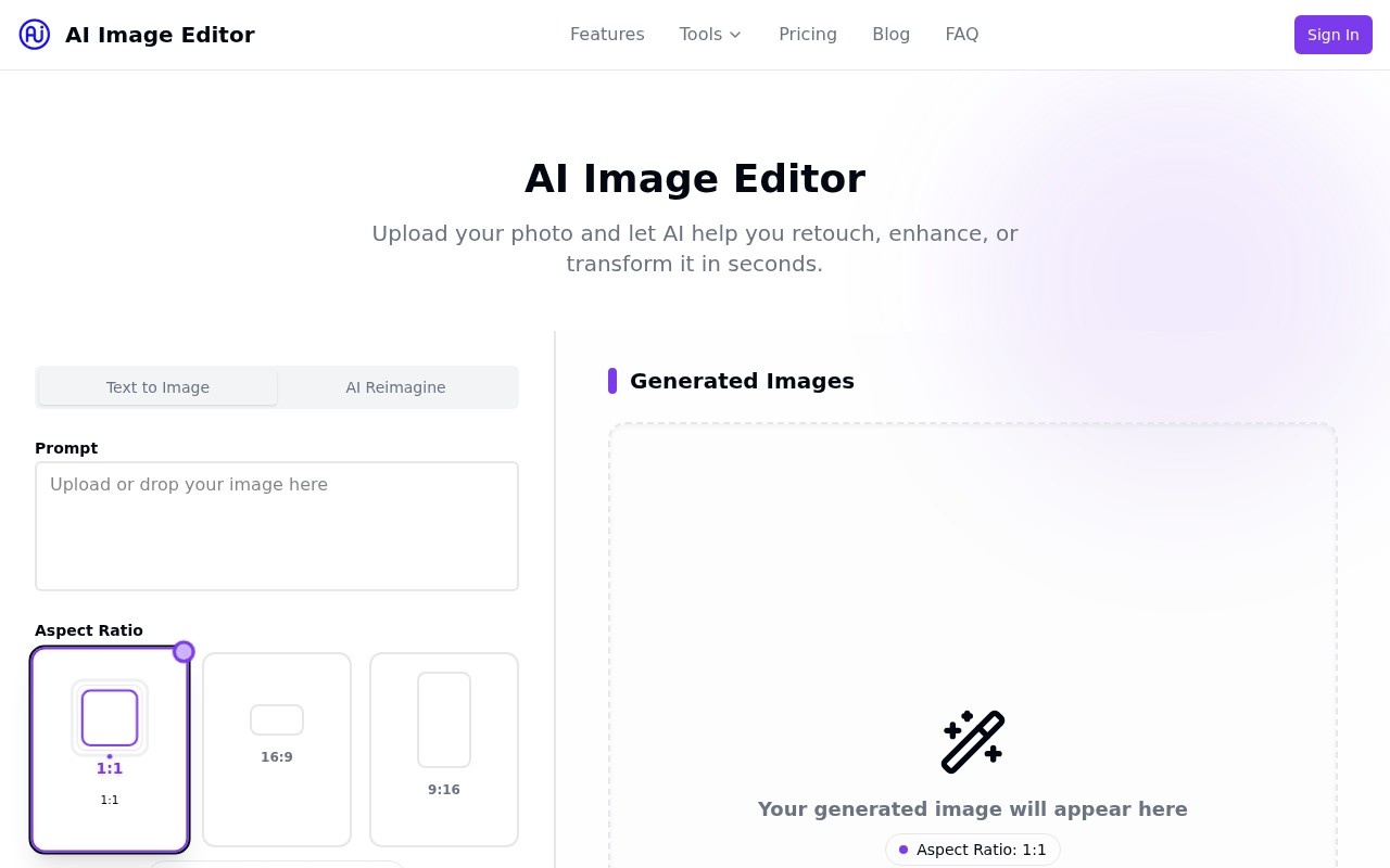 ai image editor官网截图