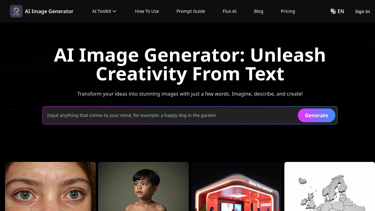 AI Image Generator From Text Free Online官网截图