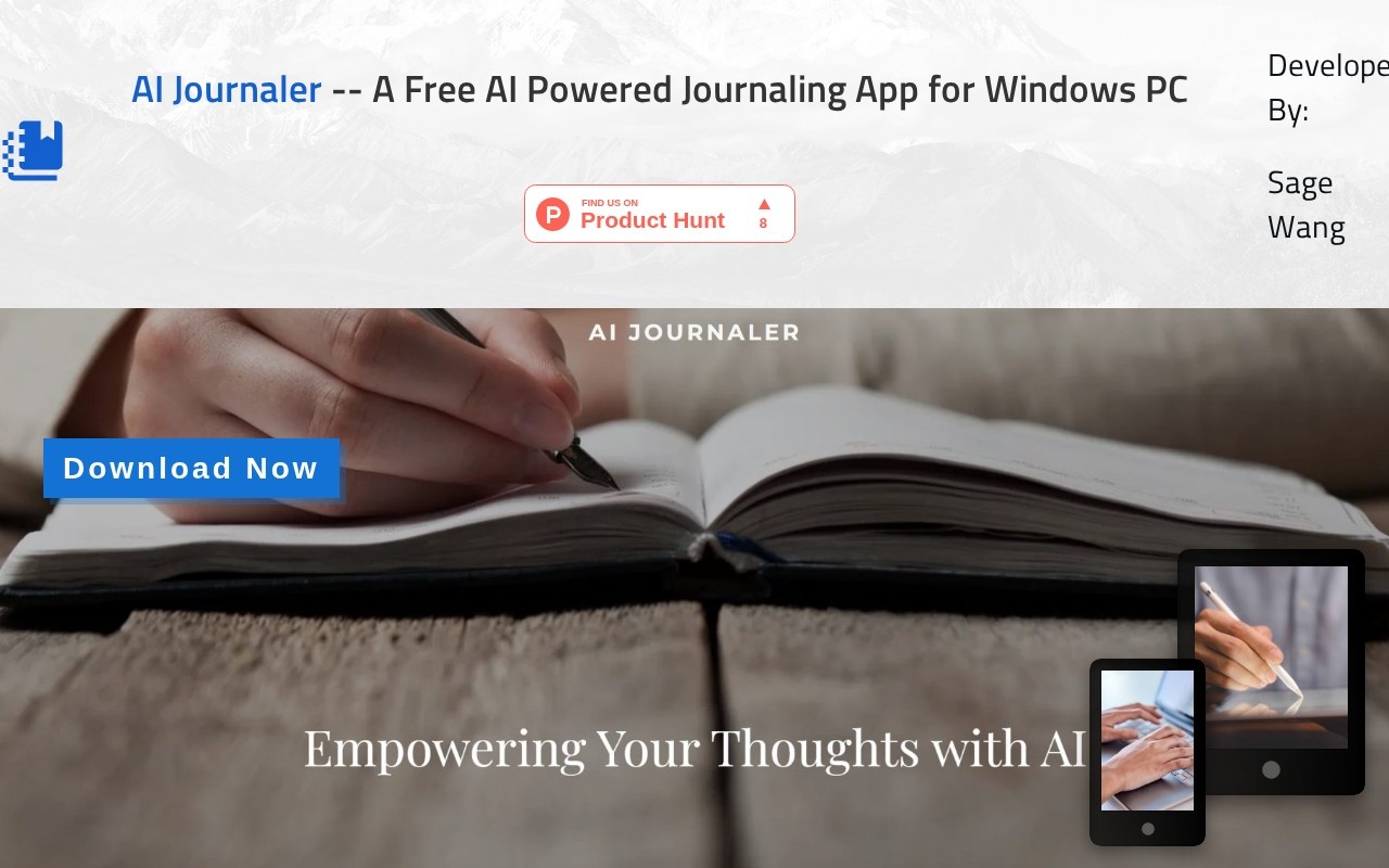 AI Journaler官网截图