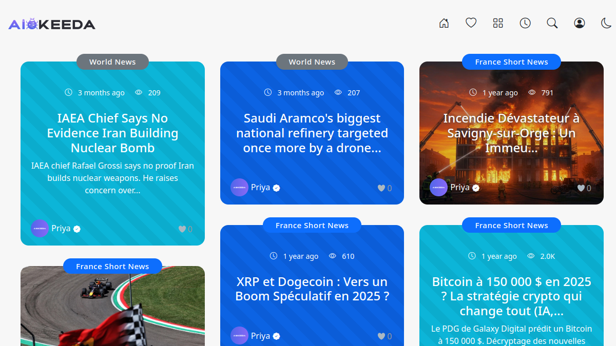 Ai Keeda官网截图