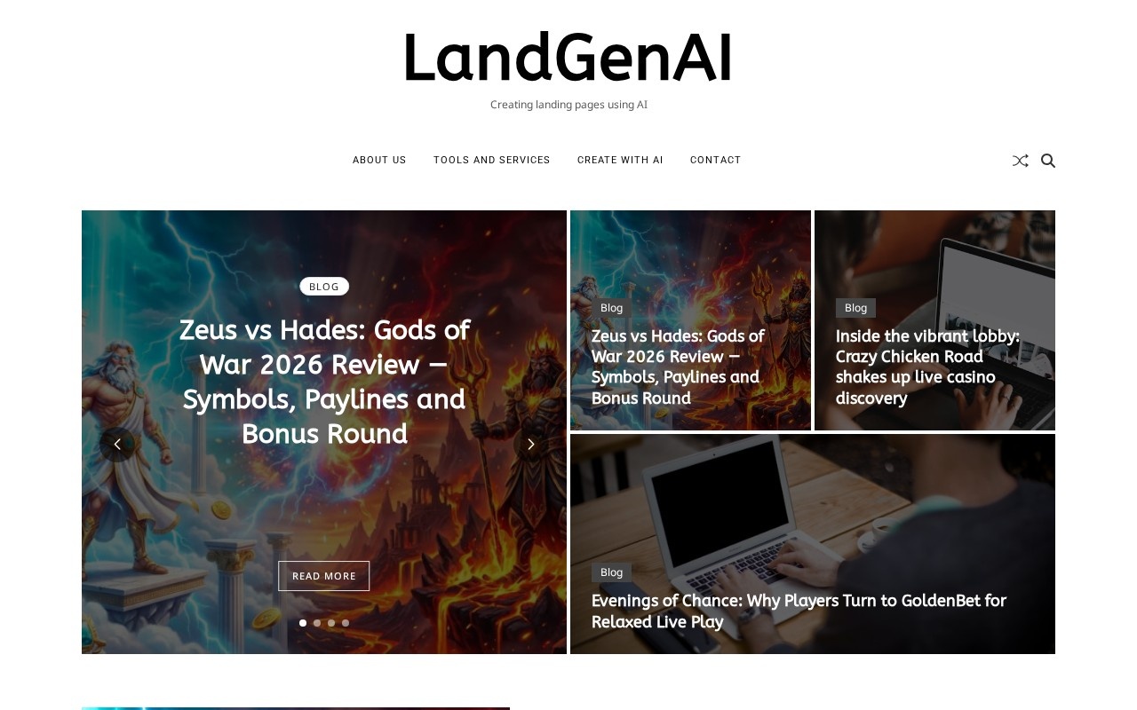AI Landing Page Generator官网截图