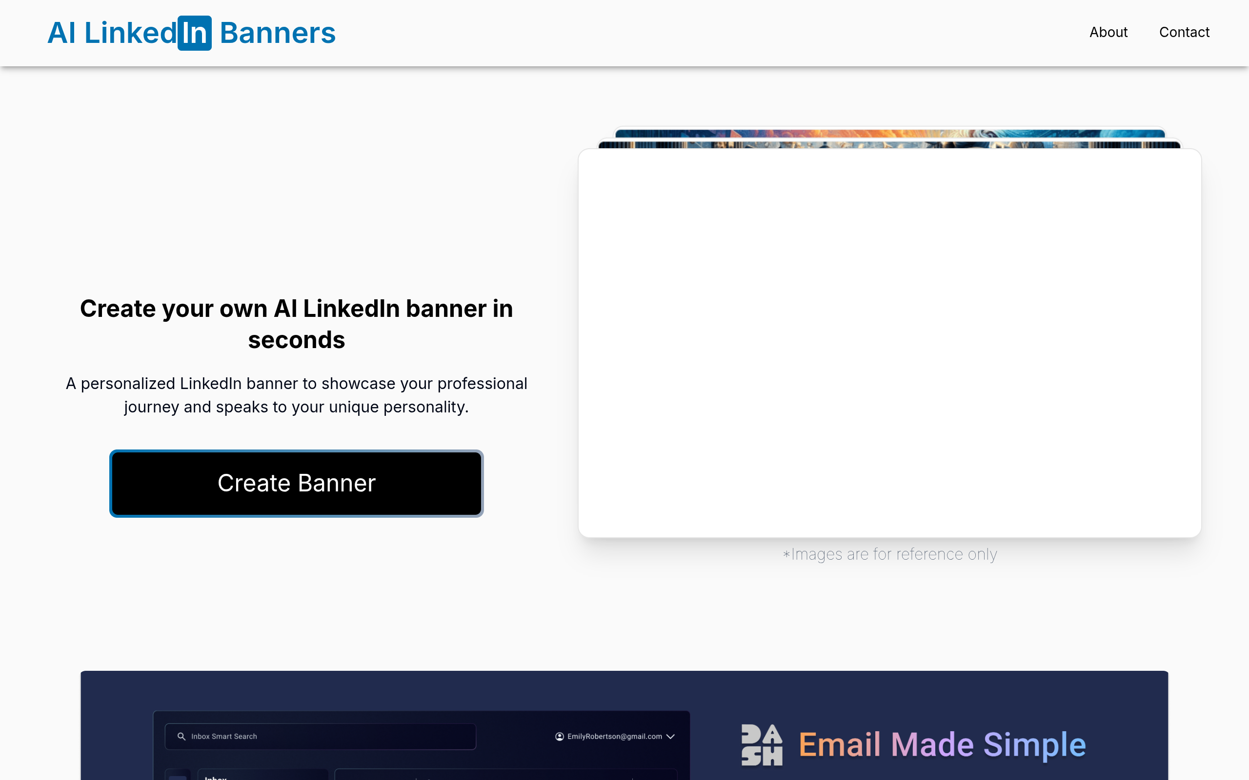 AI LinkedIn Banners官网截图