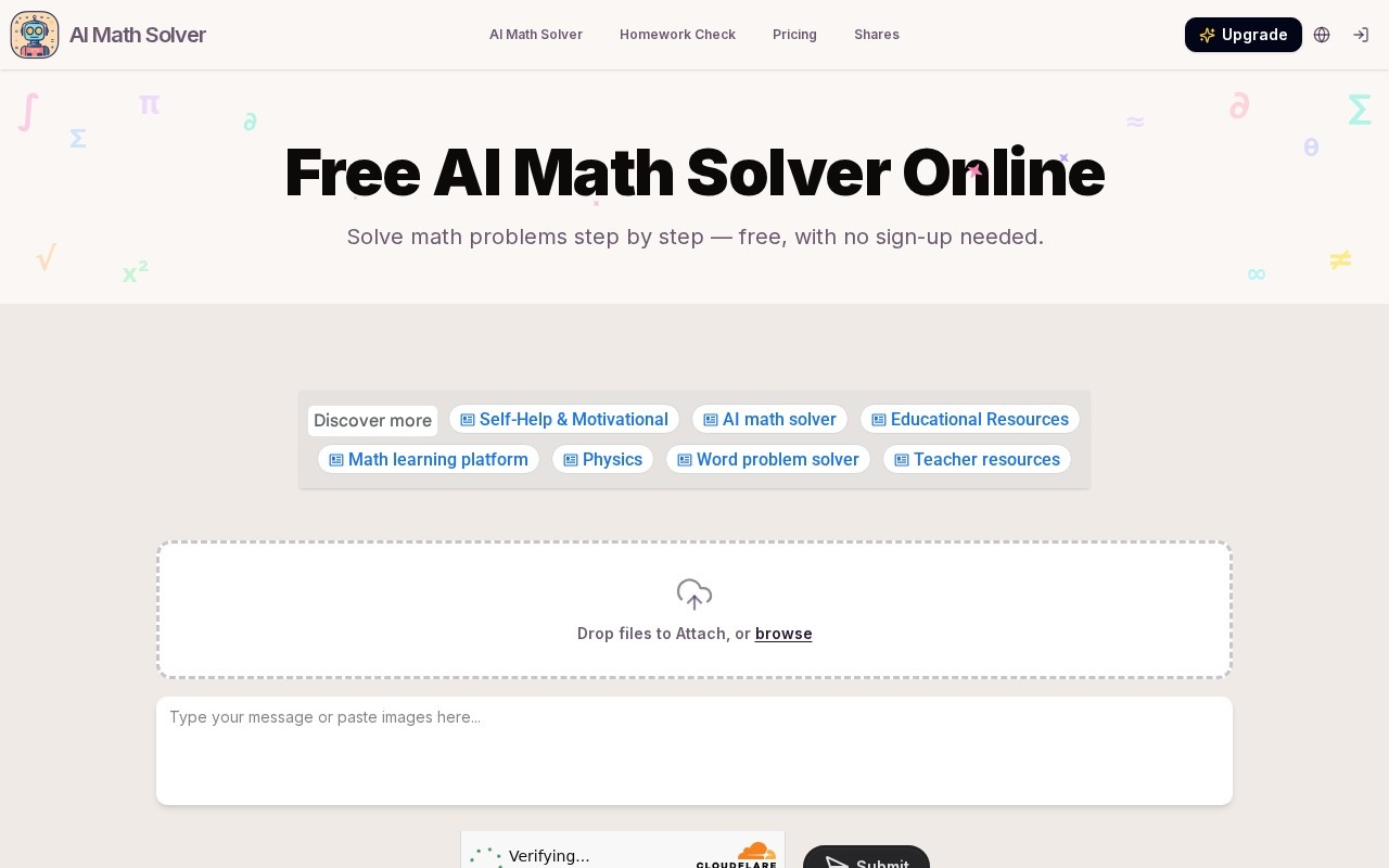 AI Math Solver官网截图