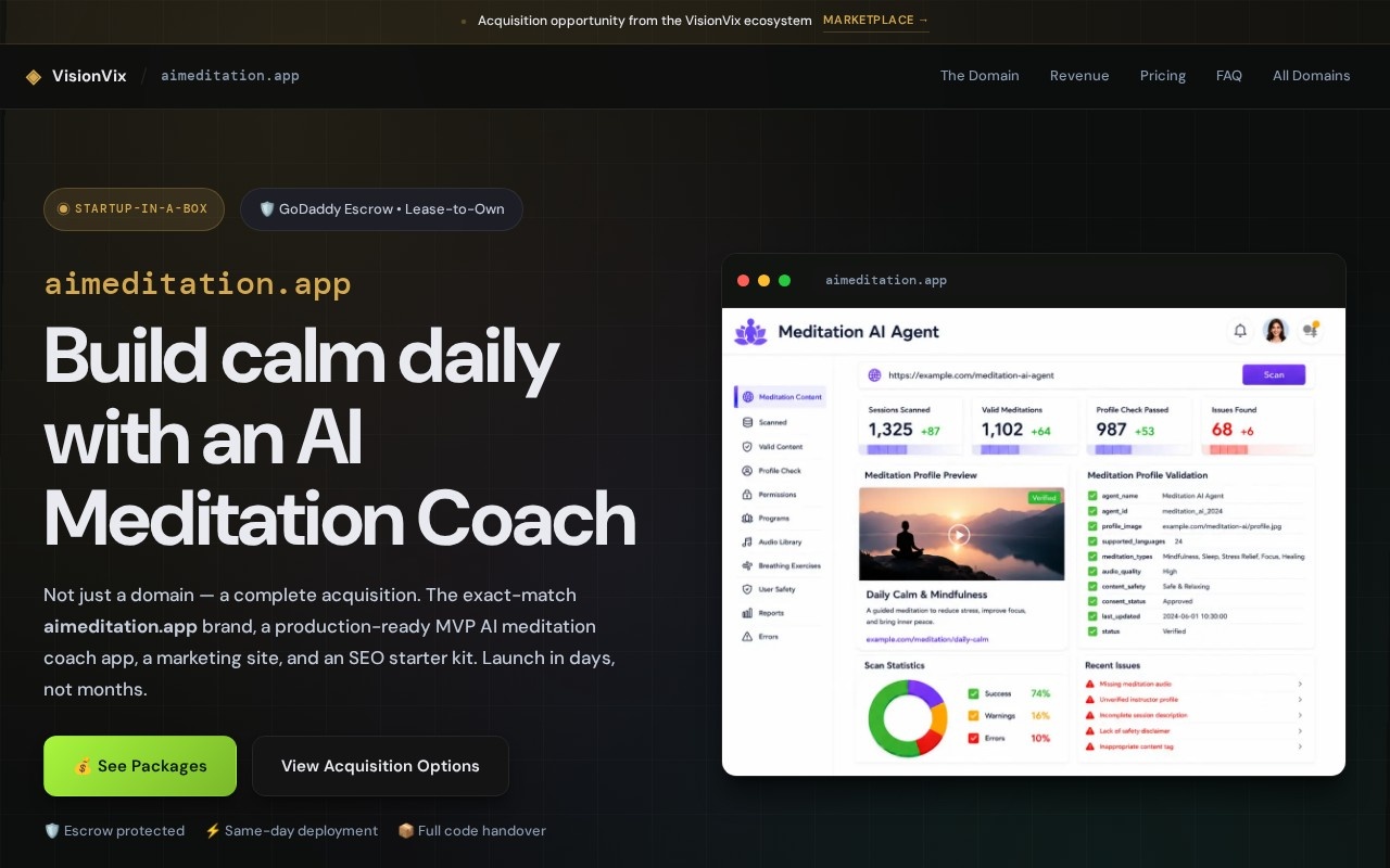 Clairity AI Meditation官网截图