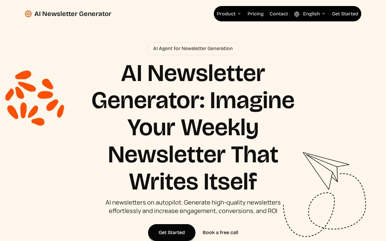 AI Newsletter Generator官网截图