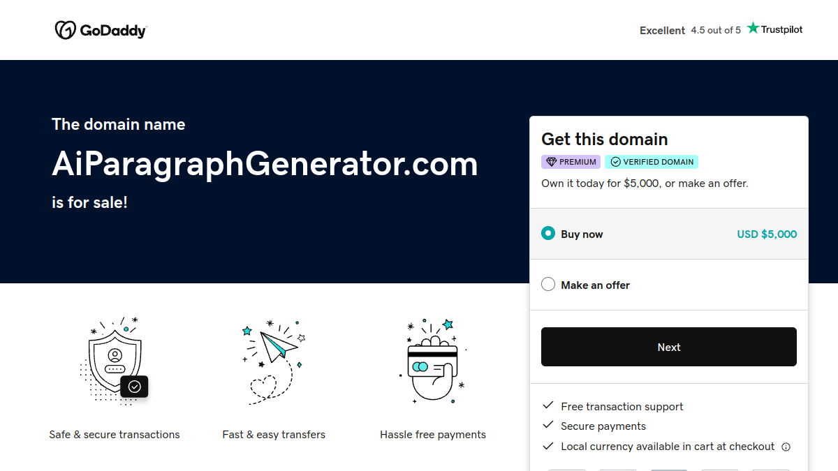 Ai Paragraph Generator官网截图