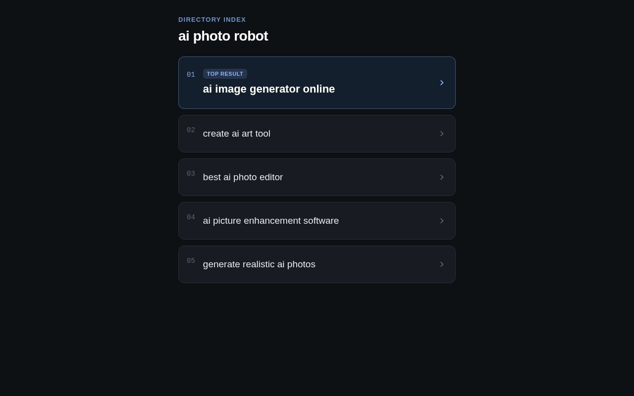 AI Photo Robot官网截图