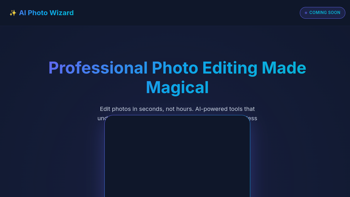 AI Photo Wizard官网截图